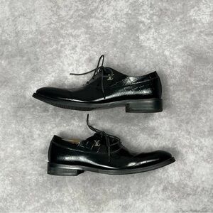 [91] Louis Vuitton Mens Casual Shoes Formal Black Leather 45 11 US Size